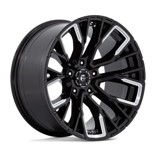 Fuel Rebar Gloss Black Milled wheel; catalogue photo for D84920007547