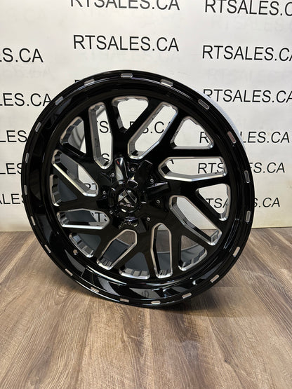 22x9.5 Fuel Triton Rims 8x180