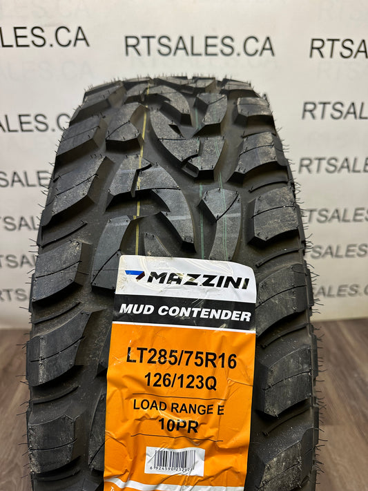 LT 285/75/16 Mazzini MUD CONTENDER E All Season Tires