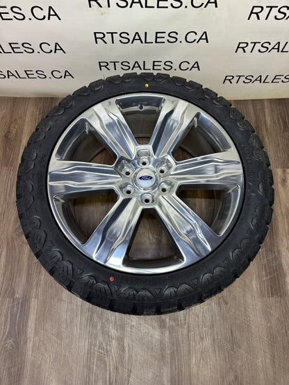 285/45/22 AMP tires on 22 inch rims Ford F-150 6x135 - R&T Sales 