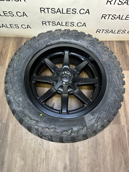 33x12.5x20 Amp MT Tires Fuel Maverick Rims 6x135 6x139.7 -18mm