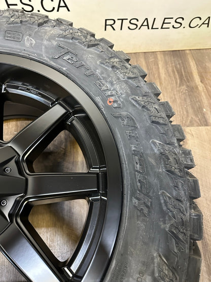 33x12.5x20 Amp MT Tires Fuel Maverick Rims 6x135 6x139.7 -18mm