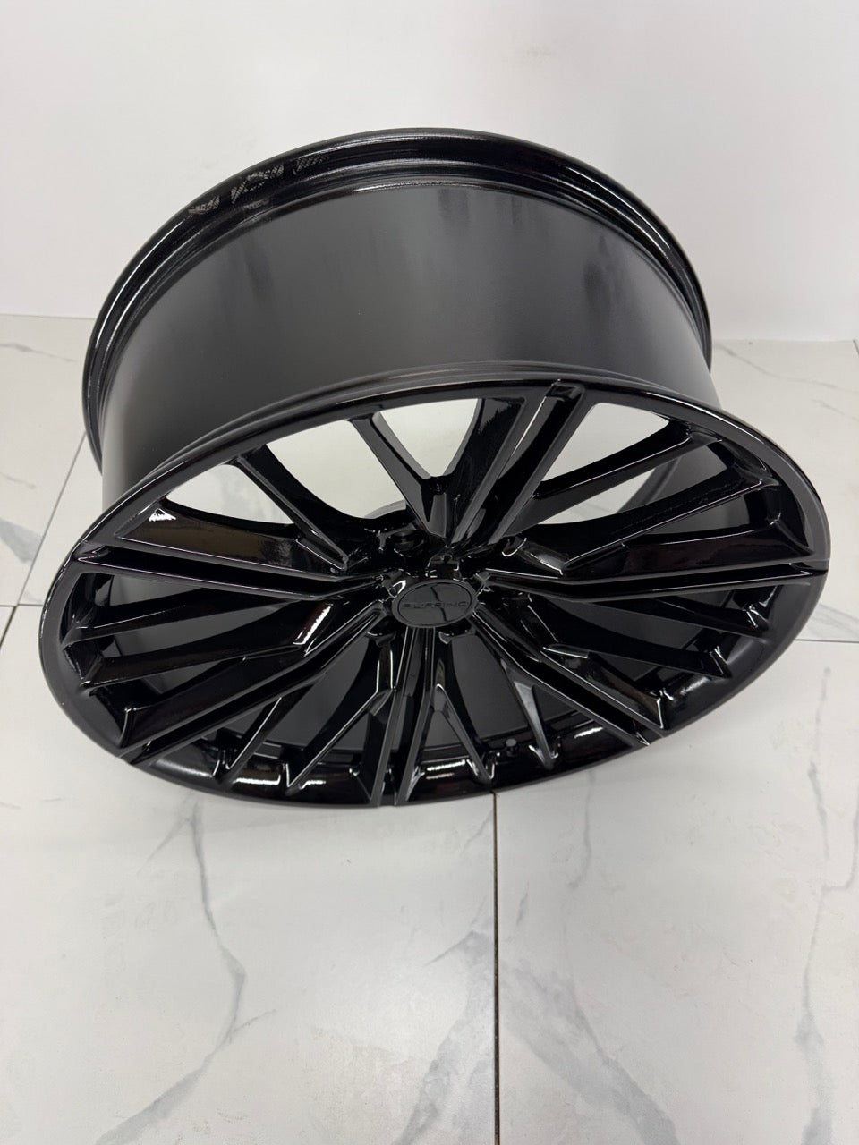 22x9 Gloss Black Amalfi Rims 6x139