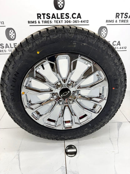 Sailun Tires on 20" or 22" Chrome z71 Rims 6x139