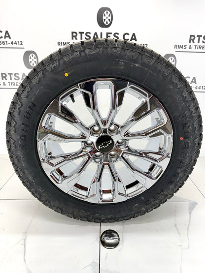 Sailun Tires on 20" or 22" Chrome z71 Rims 6x139