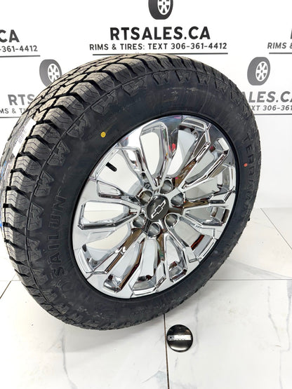 Sailun Tires on 20" or 22" Chrome z71 Rims 6x139