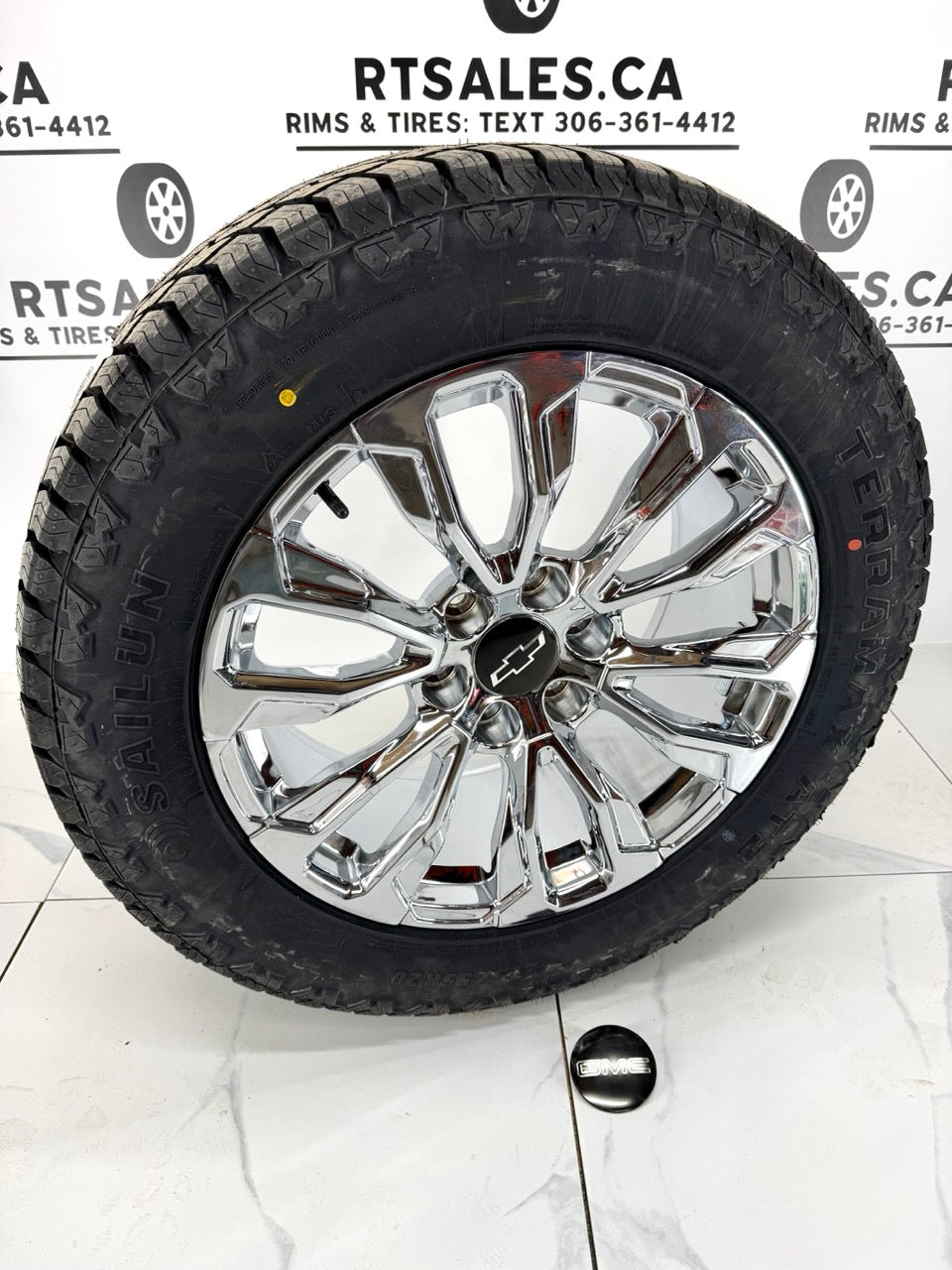 Sailun Tires on 20" or 22" Chrome z71 Rims 6x139