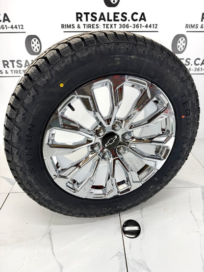 Sailun Tires on 20" or 22" Chrome z71 Rims 6x139