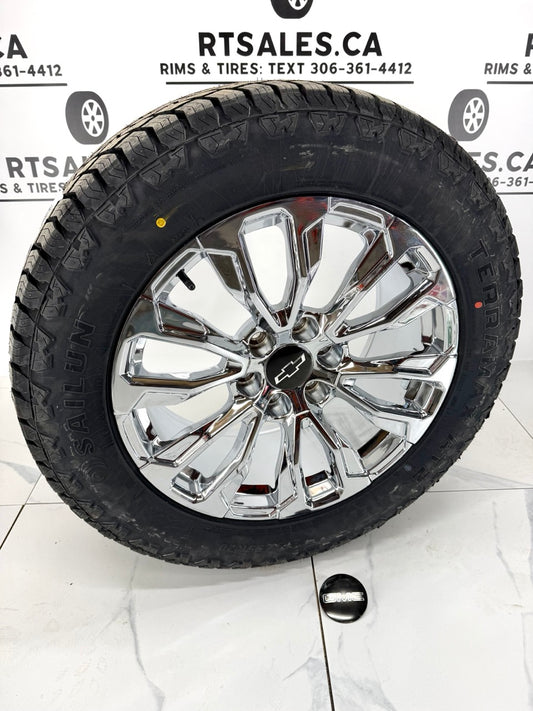 Sailun Tires on 20" or 22" Chrome z71 Rims 6x139