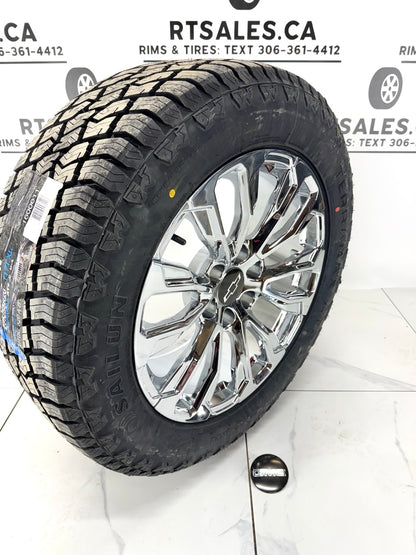 Sailun Tires on 20" or 22" Chrome z71 Rims 6x139