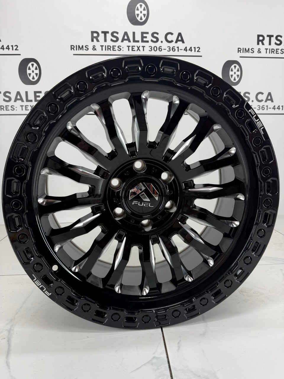 18x9 Fuel Rincon Gloss Black Milled 8x165
