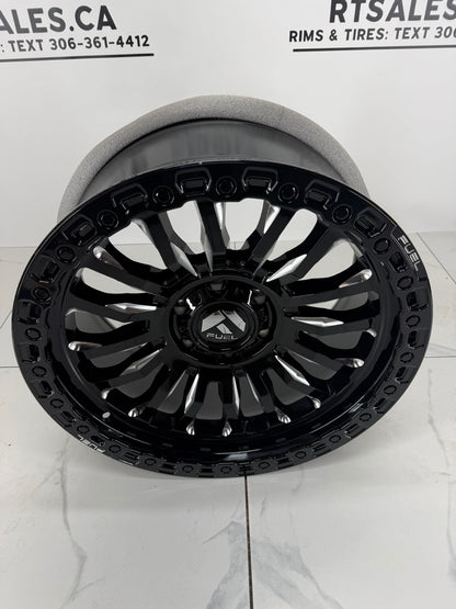18x9 Fuel Rincon Gloss Black Milled 8x165