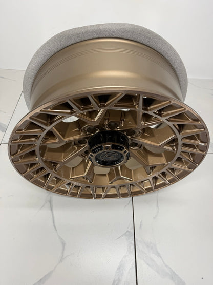 20x9 Fuel Charger Platinum Bronze Rims 8x165