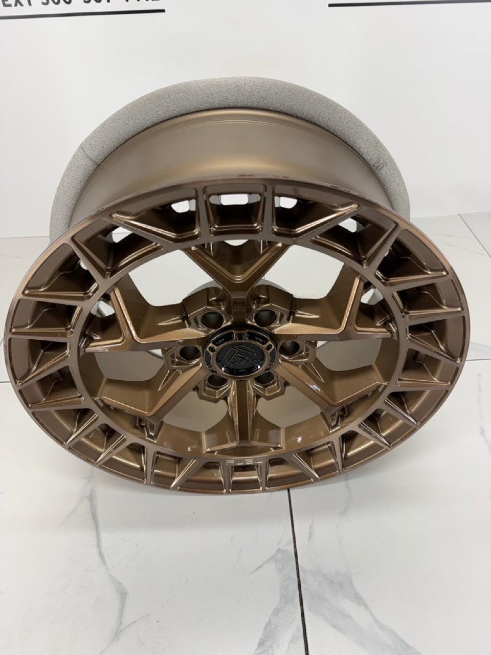 20x9 Fuel Charger Platinum Bronze Rims 6x135
