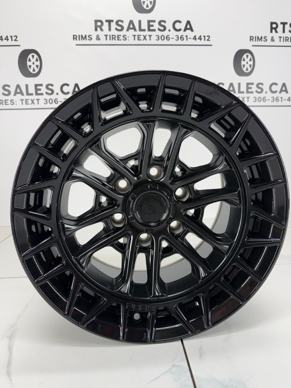 17x9 Fuel Celsius Matte Black Rims 6x139.7