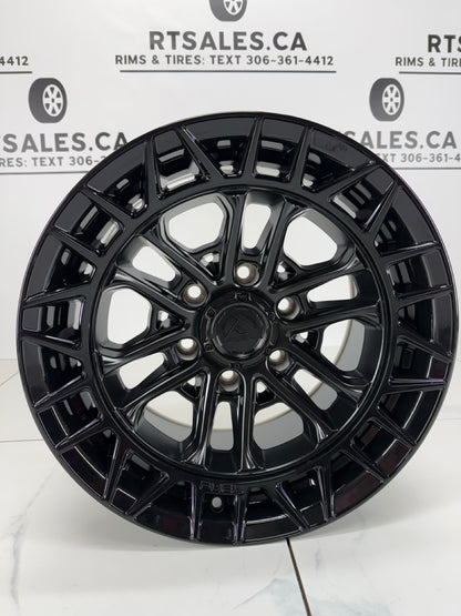 17x9 Fuel Celsius Matte Black Rims 6x139.7