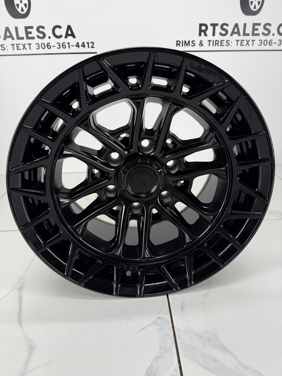 17x9 Fuel Celsius Matte Black Rims 6x139.7