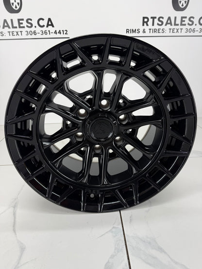 17x9 Fuel Celsius Matte Black Rims 6x139.7