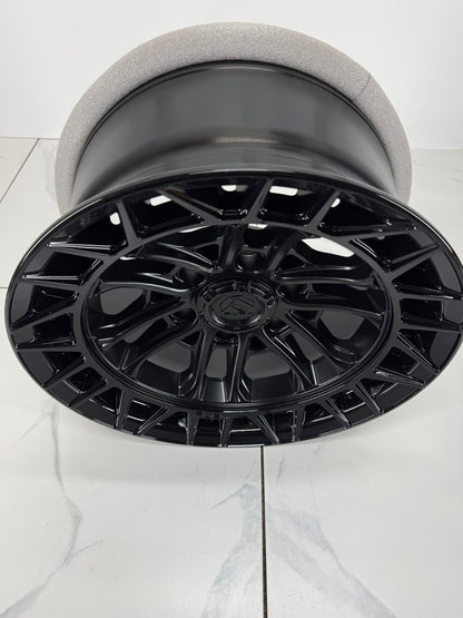 17x9 Fuel Celsius Matte Black Rims 6x139.7