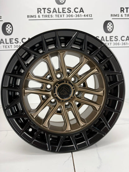 17x9 Fuel Celsius Matte Bronze Rims 6x139.7