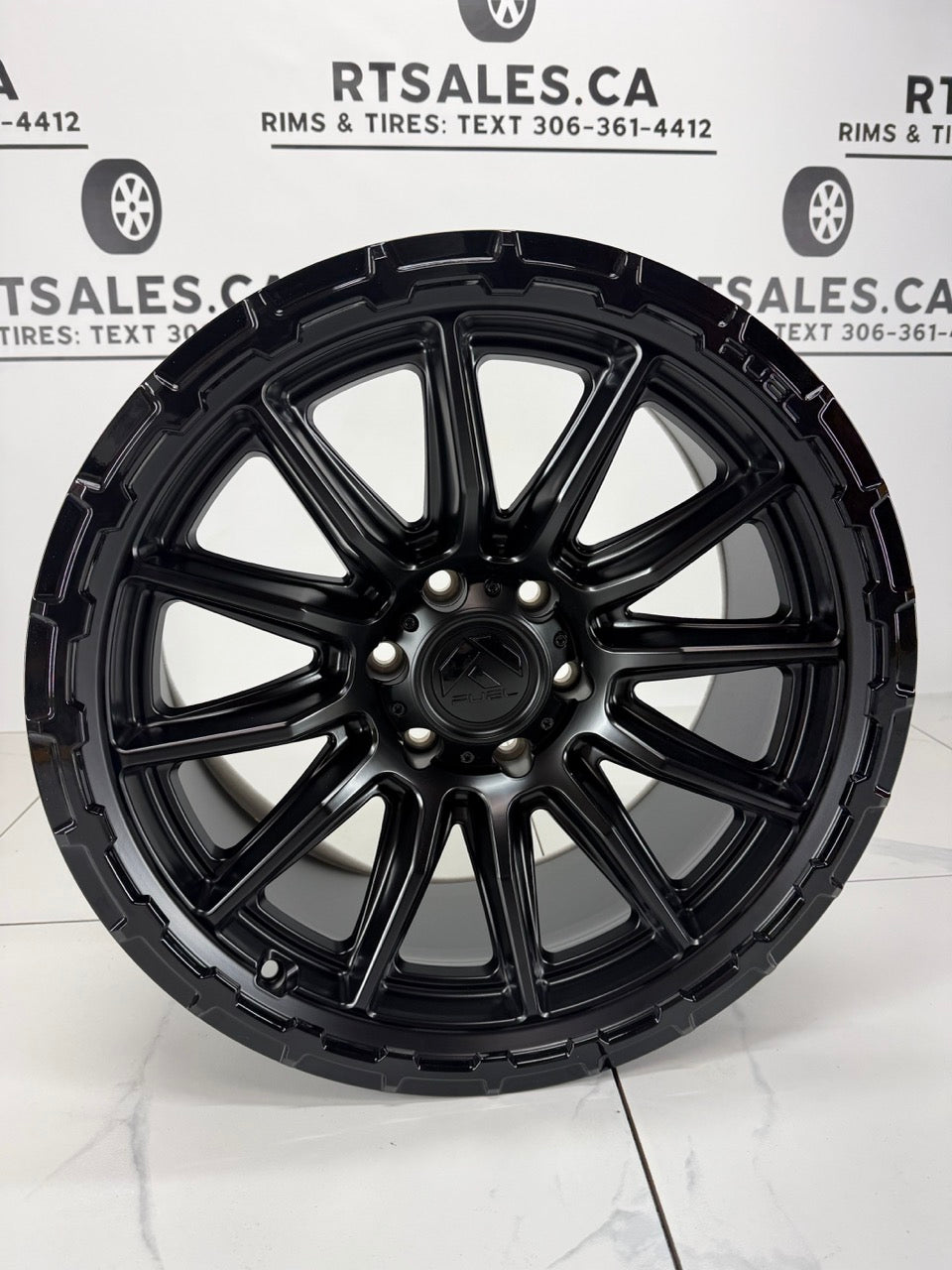 20x9 Fuel Piston Blackout Rims 6x135