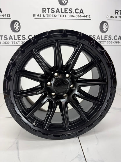 20x9 Fuel Piston Blackout Rims 6x135
