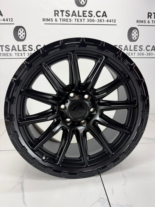 20x9 Fuel Piston Blackout Rims 6x135