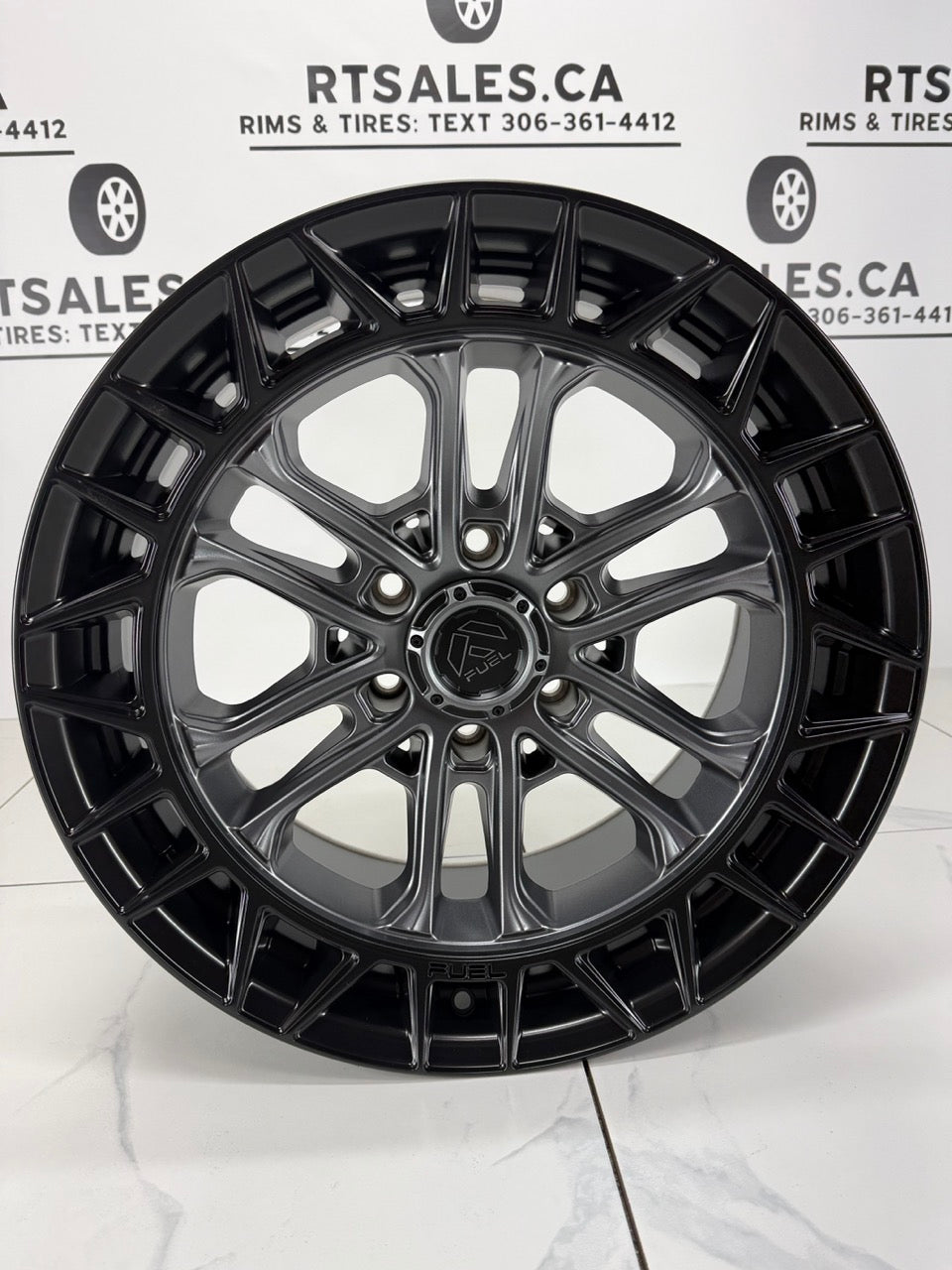 20x9 Fuel Celsius Matte Gunmetal Rims 6x139.7