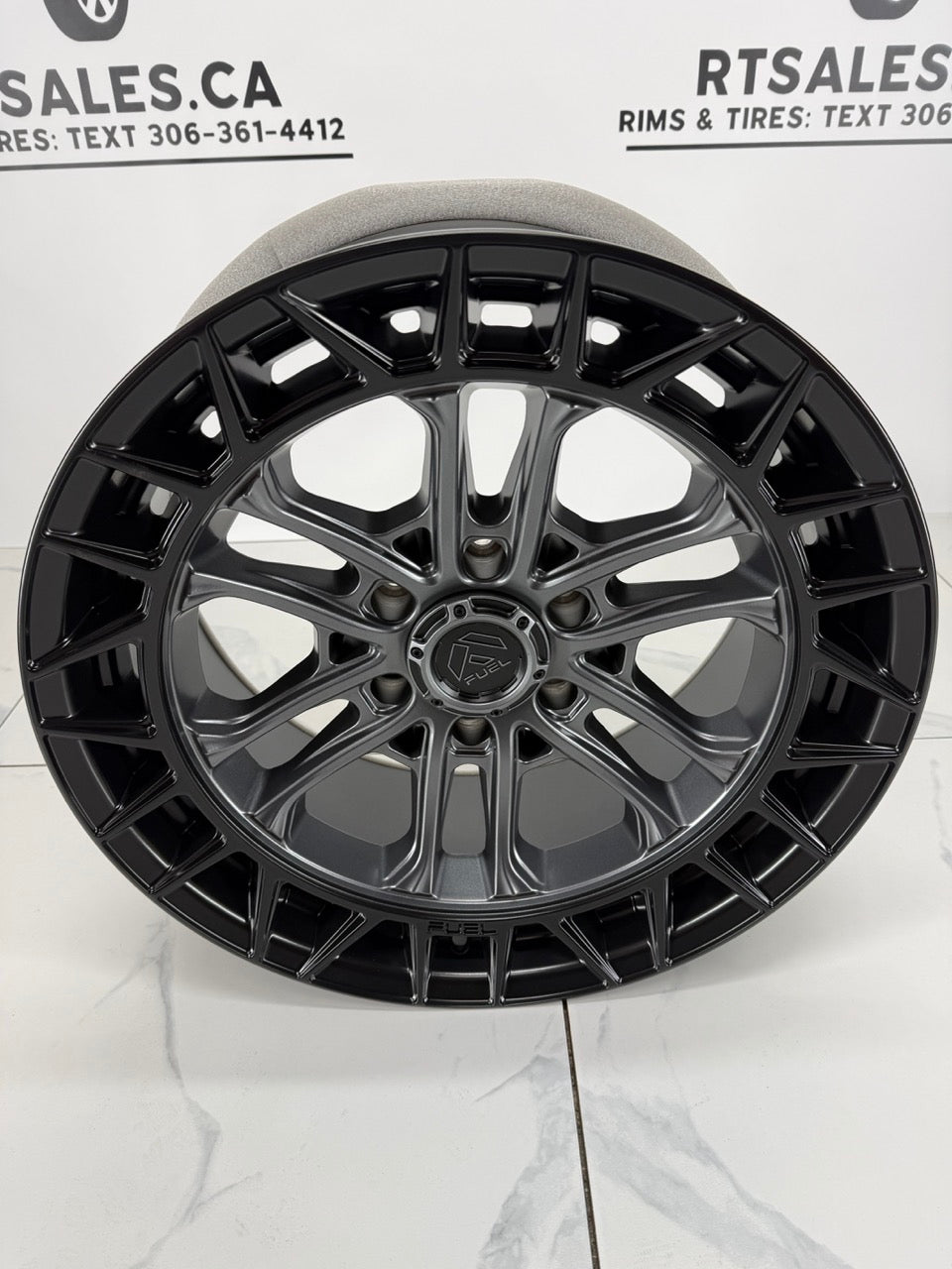 20x9 Fuel Celsius Matte Gunmetal Rims 6x139.7