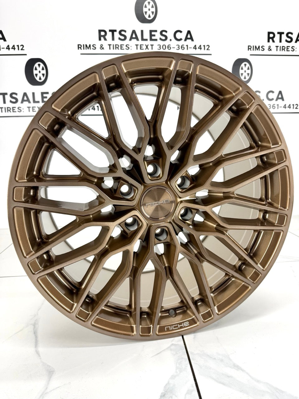 24x10 Niche Calabria Platinum Bronze Rims 6x139.7