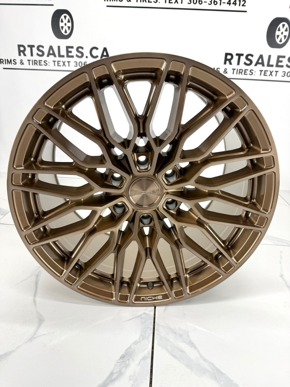 24x10 Niche Calabria Platinum Bronze Rims 6x139.7