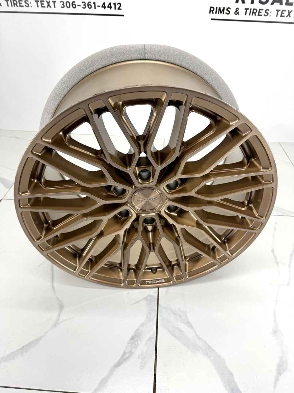 24x10 Niche Calabria Platinum Bronze Rims 6x139.7