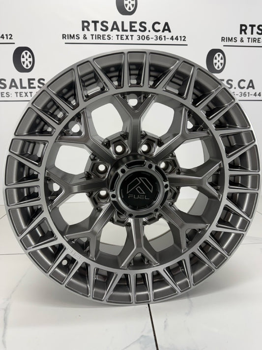 20x9 Fuel Charger Platinum Rims 8x170