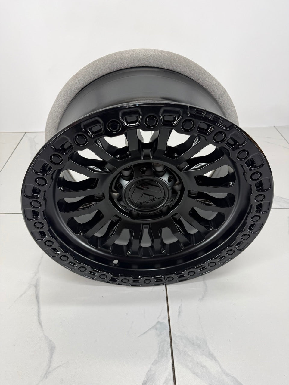17x9 Fuel Rincon Matte Black Rims 8x165