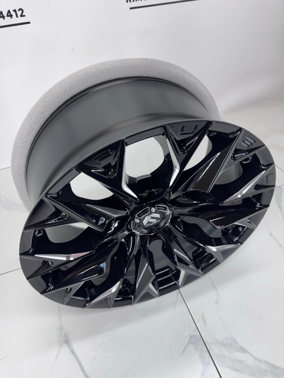 20x9 Fuel Flame Rims 6x139.7 +20 Black/Milled