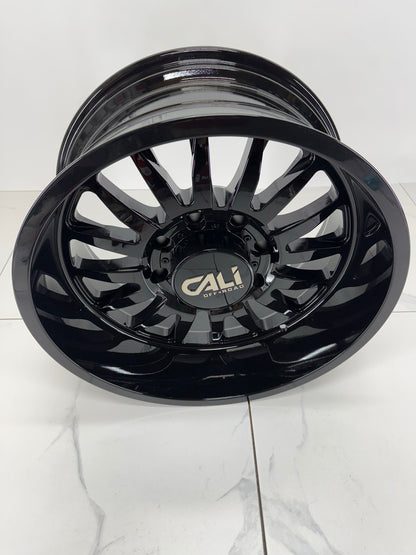 20x10 Cali Summit Gloss Black Rims 8x180