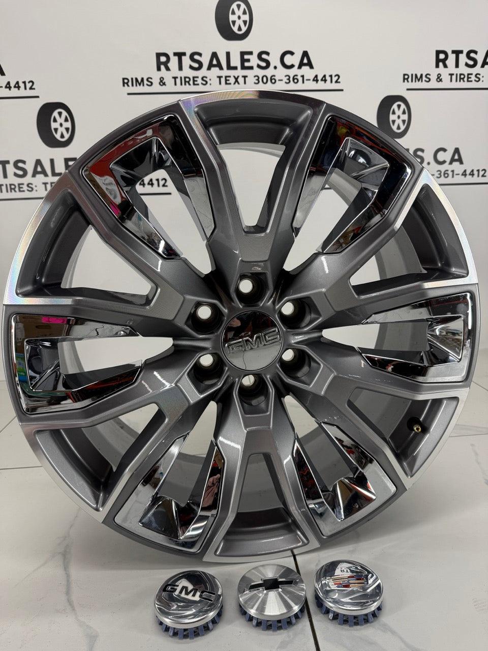 22x9 GMC Factory OEM 1500 Rims 6x139 (Takeoffs) Chevy Cadillac