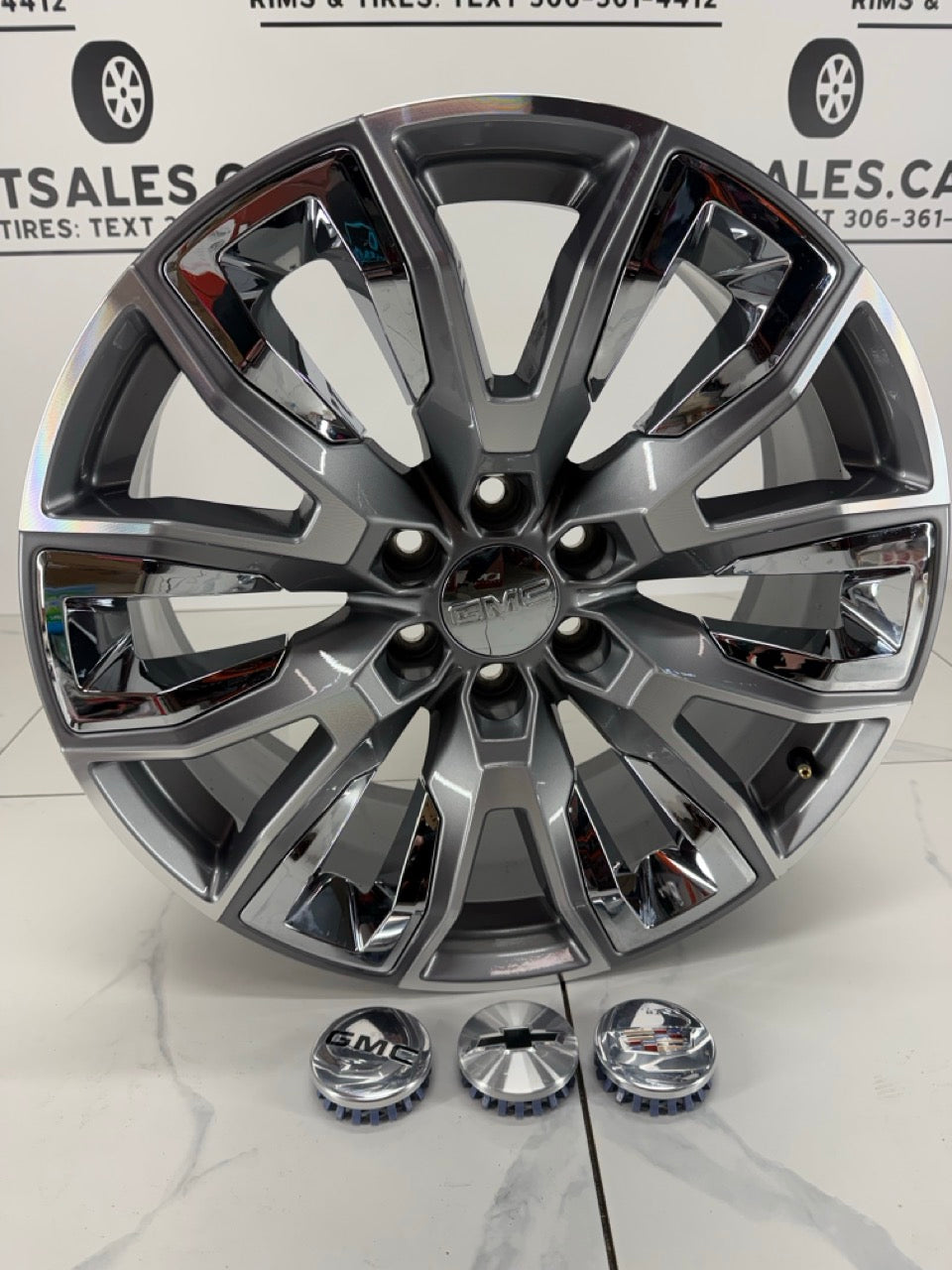 22x9 GMC Factory OEM 1500 Rims 6x139 (Takeoffs) Chevy Cadillac