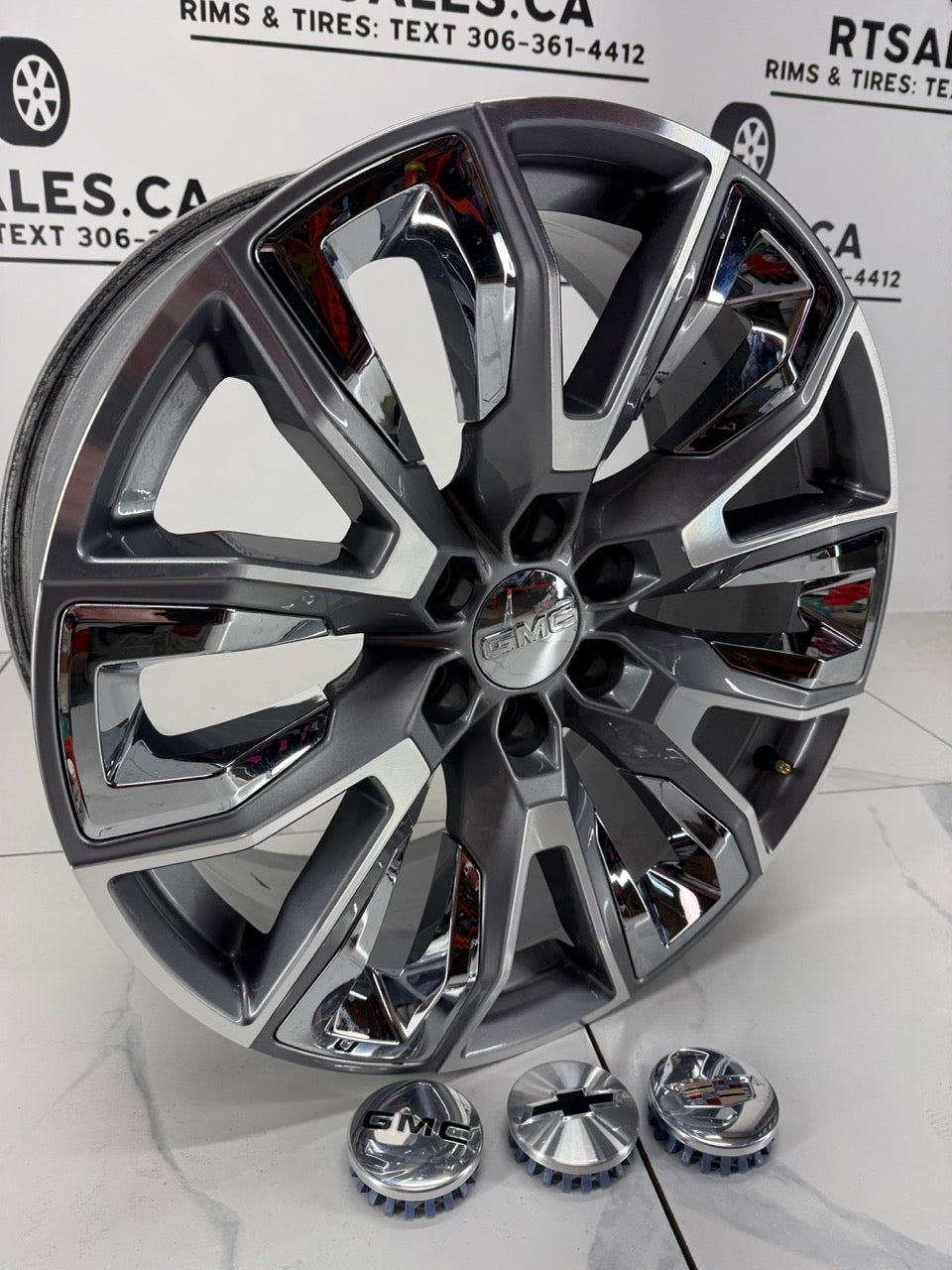 22x9 GMC Factory OEM 1500 Rims 6x139 (Takeoffs) Chevy Cadillac