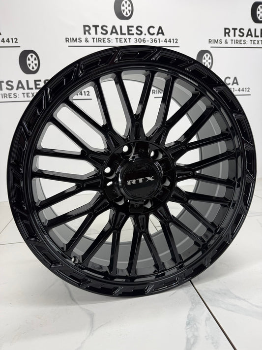 20x9 Gloss Black TX Vice Rims 6x135 6x139