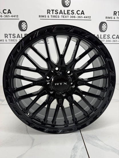 20x9 Gloss Black TX Vice Rims 6x135 6x139