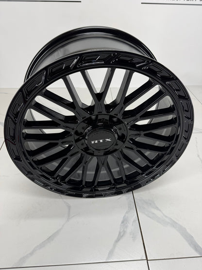 20x9 Gloss Black TX Vice Rims 6x135 6x139