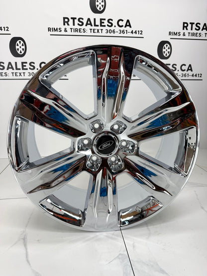 22x9 Replica F-150 Platinum Rims Chrome 6x135