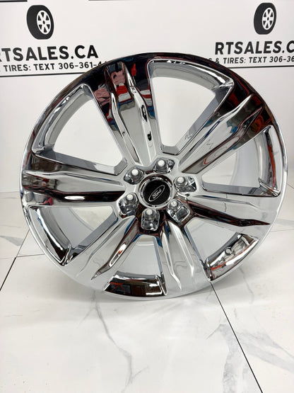 22x9 Replica F-150 Platinum Rims Chrome 6x135