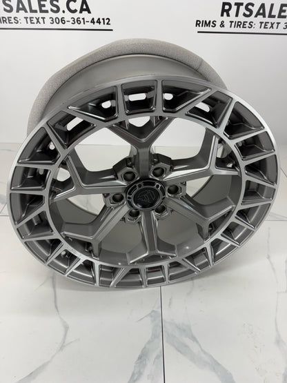 22x9.5 Fuel Charger Platinum Rims 6x139