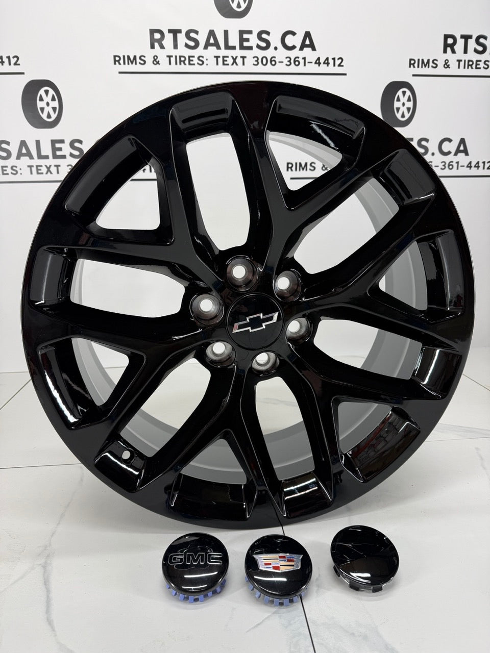22x9 Replica Rims 6x139.7 Snowflake - R&T Sales