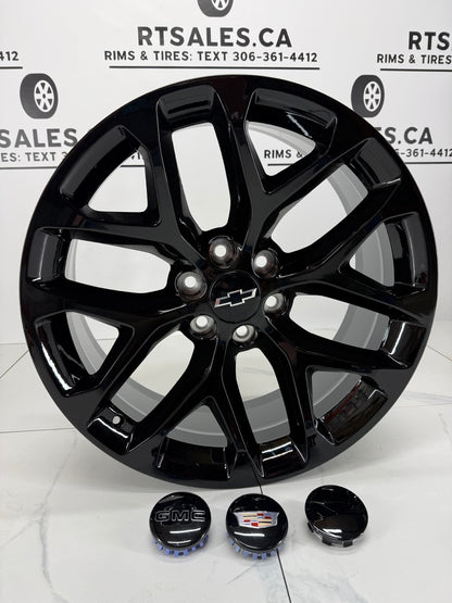 22x9 Replica Rims 6x139.7 Snowflake - R&T Sales