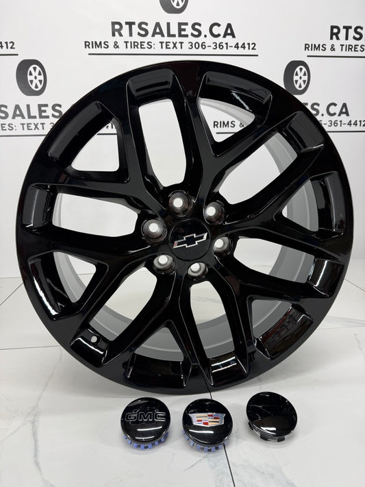 22x9 Replica Rims 6x139.7 Snowflake