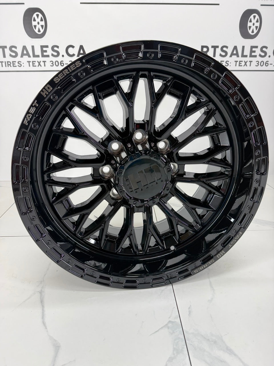 20x10 Fast HD Gloss Black Muramasa Rims