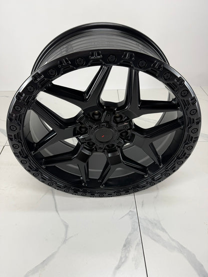20x9 XR13 Satin Black Rims 6x135 6x139